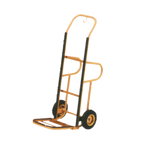 Thumbnail image #1 for AARCO Products HT-1B Brass Tubular Hand Truck with Loop Handle and 8-Inch Pneumatic Wheels