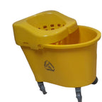 Thumbnail image #1 for ABCO T01009CWI Mop Bucket with Funnel Wringer, 35 qt., Yellow