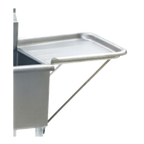 Thumbnail image #1 for Eagle Group 24X24 RRDEDB-X Detachable Drainboard, 24"W x 24"D, Rolled Rim, 16/430 Stainless Steel, 2 Support Brackets