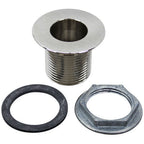 Thumbnail image #1 for AllPoints Foodservice Parts & Supplies 561211 Heavy Cast Drain Assembly, 1" NPS, 2" Flange, 1-1/2"L, Nickel-Plated Brass
