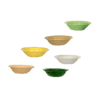 Thumbnail image #1 for G.E.T. Supermel DN-350-Y . . Melamine Fruit Bowl, 5 oz, Yellow, Rimmed, 4-3/4 in Diameter Dozen Case of 4 Dozen