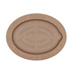 Thumbnail image #1 for Epicurean 659-120903 Oval Fajita Serving Board, Nutmeg, Paper Composite, 12 x 9.25 x 0.75 in Case of 4