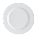 Thumbnail image #1 for CAC China Everest EVT-8 9" Round Porcelain Plate, Bead Edge, Bone White Case of 2 Dozen