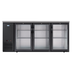 Thumbnail image #6 for Koolmore 72.8-Inch Three-Section Back Bar Refrigerator with 3 Glass Swing Doors, 18.3 Cu. Ft., Black Finish