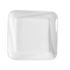 Thumbnail image #1 for CAC China Accessories PNS-312 Porcelain Square Plate, 12", Deep Rim, Super White 1 Dozen