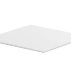 Thumbnail image #1 for Cal-Mil 24408-12-15 Square Melamine Serving Tray, White, 12" x 12" x 0.75" Case of 3