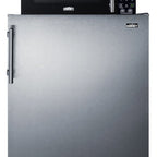 Thumbnail image #1 for Summit Commercial Summit Appliance MRF708BLSSA Commercial All-Refrigerator, 5.3 cu. ft., 24 in. W, Reversible Stainless Steel Door