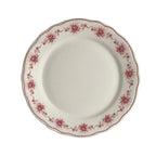 Thumbnail image #1 for Steelite International HL Ivory HL54263881 Round China Plate, 7-1/4", Scalloped Edge, Carolyn Giselle Maroon Case of 3 Dozen