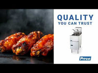 Pitco Solstice Supreme SSH55R-2FD High-Efficiency 2-Tank Gas Fryer System with Built-In Filter Drawer, 40-50 lb. Oil Capacity