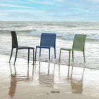 Thumbnail image #2 for Tramontina USA, Inc. 92150-009 Outdoor Plastic Chair, Black, Mesh Back Case of 4
