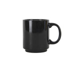 Thumbnail image #1 for Tuxton China DuraTux®© BBM-110S Black Ceramic Coffee Mug, 11 oz, Non-Stackable Case of 2 Dozen