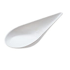 Thumbnail image #1 for Tableware Solutions USA Q2034 Disposable Finger Food Spoon, Cellulose Pulp, White, Biodegradable/Compostable Case of 100