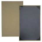 Thumbnail image #1 for Risch EVERGREEN-1V 8.5X14 Hardback Vinyl Menu Cover, 8-1/2" x 14", Single View, Black Case of 25