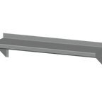 Thumbnail image #1 for SPG International Universal Stainless WSD-09612-NS-16 Wall-Mounted Stainless Steel Shelf, 96"W x 12"D, 16-Gauge 300 Series