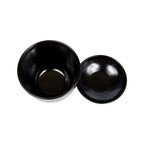 Thumbnail image #2 for Korin Inc NR-229 Round ABS Bowl with Lid, 7 oz., 3" Diameter x 3-3/4"H, Brushed Gold, Heat-Resistant