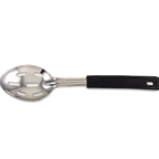 Thumbnail image #1 for Alegacy Foodservice Products 5754 11" Slotted Serving Spoon, Stainless Steel with Black Plastic Handle Case of 12