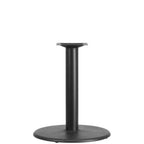 Thumbnail image #1 for Flash Furniture XU-TR24-GG Commercial Round Table Base, 24" Diameter x 30"H, Cast Iron, Black, 4" Column