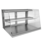 Thumbnail image #1 for RPI Industries Vienna VIDD2-20-R-SL Dry Countertop Pastry Display Case, 31-1/2" W, Full-Service, Slanted Tilt-Out Glass, 1 Adjustable Shelf