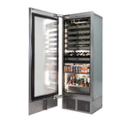 Thumbnail image #2 for Perlick Corporation CC30C-2-4LL Dual-Zone Glass Door Beverage Column Refrigerator, Wine Zone, 55-Bottle/230-Can Capacity