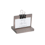 Thumbnail image #2 for Cal-Mil Aspen 2036-32-110 Gray Wood Clip Sign Holder, 2" x 4" x 3-1/4"H Case of 6