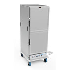 Thumbnail image #1 for Lockwood Manufacturing CA71-PFIN-IDD-R Mobile Insulated Heated Holding Cabinet, Aluminum, Dutch Doors, 16 Full-Size Pan Capacity