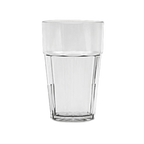 Thumbnail image #1 for Thunder Group Diamond PLPCTB124CL Clear Polycarbonate Tumbler, 24 oz, Stackable, Starburst Base Case of 4 Dozen