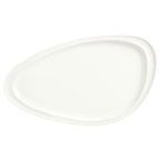 Thumbnail image #1 for Libbey Slenda 905356405 Porcelain Triangular Plate, 16"L x 9-1/4"W, Narrow Rim, White