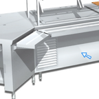 Thumbnail image #1 for La Rosa Refrigeration L-90180-B Custom Refrigeration Finished Back, 304 Stainless Steel with Plastic Laminate, Full Welds, 5 ft Minimum
