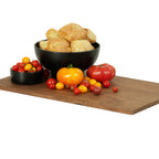 Thumbnail image #2 for Cal-Mil 23180-1220-78 Walnut Serving Flat, 12"W x 20"D x 0.75"H Case of 3
