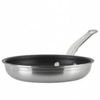 Thumbnail image #1 for Hestan Probond 31573 8.5-Inch Nonstick Open Skillet, Induction-Ready Stainless Steel, Riveted Handle