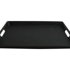 Thumbnail image #1 for G.E.T. GET RST-1724-BK Healthcare Room Service Tray, Rectangular, 17" x 24", Black ABS Plastic, Non-Skid Case of 12