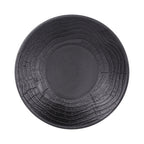 Thumbnail image #1 for G.E.T. Denali - EGS B20363-B Round Melamine Plate, Black, 10 3/8" Diameter x 1 1/4" High Case of 6