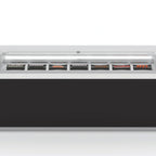 Thumbnail image #1 for Oscartek Rosa SUHSI DI 1500 Sushi Display Case, Drop-In, 60.5 in, Self-Contained Static Refrigeration, Stainless Steel, Tempered Low-Iron Glass