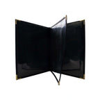 Thumbnail image #2 for Risch Seville SEV-4V 4.25X11 Hardback Faux-Leather Menu Cover, 4-View Booklet, 4-1/4" x 11" Case of 25