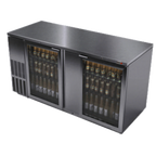 Thumbnail image #1 for Fagor Refrigeration FBB-69GS-N Refrigerated Back Bar Cooler, 2 Glass Doors, Stainless Steel, Self-Contained, 69.5 in W