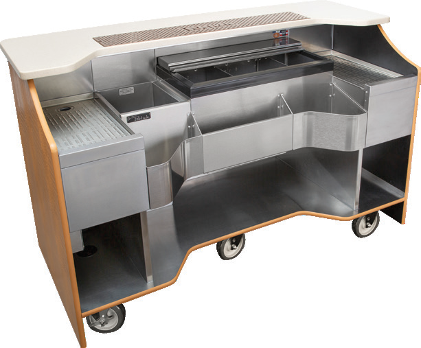 Product image #6 for Perlick Tobin Ellis Signature Series Limited Edition 66-Inch Mobile Bar with 30-Inch Ice Chest and LED Task Lighting
