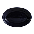 Thumbnail image #1 for CAC China Tango TG-14-CBU Porcelain Oval Platter, 13-5/8" x 9-3/8" x 1-1/2", Embossed Rim, Cobalt Blue 1 Dozen
