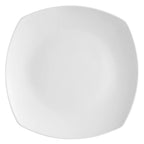 Thumbnail image #1 for CAC China Cop COP-SQ21 12-1/4-Inch Porcelain Square Coupe Plate 1 Dozen