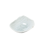 Thumbnail image #1 for Korin Inc BWS-264 Ceramic Restaurant Bowl, 4 oz, 5-3/4" x 4-3/4" x 1-3/4", Free-Form Coral Blue Crackled Glaze