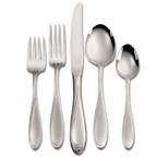 Thumbnail image #2 for 1880 Hospitality Scroll by Oneida® 2201KDTF Heavyweight 18/8 Stainless Steel Dinner Knife, 9-1/2", One-Piece Asymmetrical Linear Pack of 1 Dozen