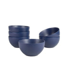 Thumbnail image #1 for Ten Strawberry Street Wazee Matte WM-7-DRKBLU-6 Round China Cereal Bowl, 20 oz, 5.5" Diameter, Midnight Blue