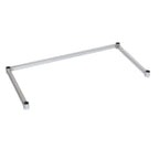 Thumbnail image #1 for Tarrison Products Ltd. TS-DF1860Z 3-Sided Channel Frame for Shelving Units, 60"W x 18"D, 1" Square Tubing, Clear Epoxy Finish