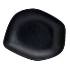 Thumbnail image #1 for Steelite International Delfin, Marisol Black 7000DD004 Black Melamine Free-Form Salad Bowl, 2.5 qt., 13-5/8" x 11" x 3"