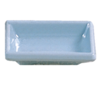 Thumbnail image #1 for Thunder Group Jade 1901 Rectangular Blue Melamine Sauce Dish, 2 oz, 3-3/4" x 2-1/2" Case of 12 Dozen