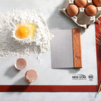 Thumbnail image #2 for New Star Foodservice Inc. 36237 Dough Scraper, 6" x 3" Stainless Steel Blade, Wood Handle Case of 72
