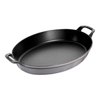 Thumbnail image #1 for Zwilling J.A. Henckels Staub® 1010749 Oval Enameled Cast Iron Gratin Baking Dish, 14-1/2" x 11-1/5", with Handles, Induction Ready