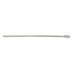 Thumbnail image #1 for Browne USA Foodservice 575692 Stainless Steel Skewer, 10"L, Oval Wire Loop Handle, Pointed Tip, Polished Finish Case of 12