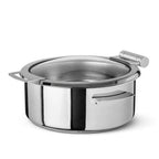 Thumbnail image #1 for Cardinal Cosmo by Abert FP381 Induction Chafing Dish, 5 qt Round Stainless Steel with Hinged Cover