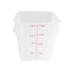 Thumbnail image #1 for Thunder Group PLSFT008TL 8 qt Square Food Storage Container, Polypropylene, Translucent, Container Only Case of 24