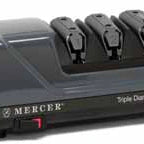 Thumbnail image #2 for Mercer Culinary Triple Diamond M10000 3-Stage 125-Watt Electric Knife Sharpener with Diamond Abrasives for Straight and Serrated Knives Case of 4
